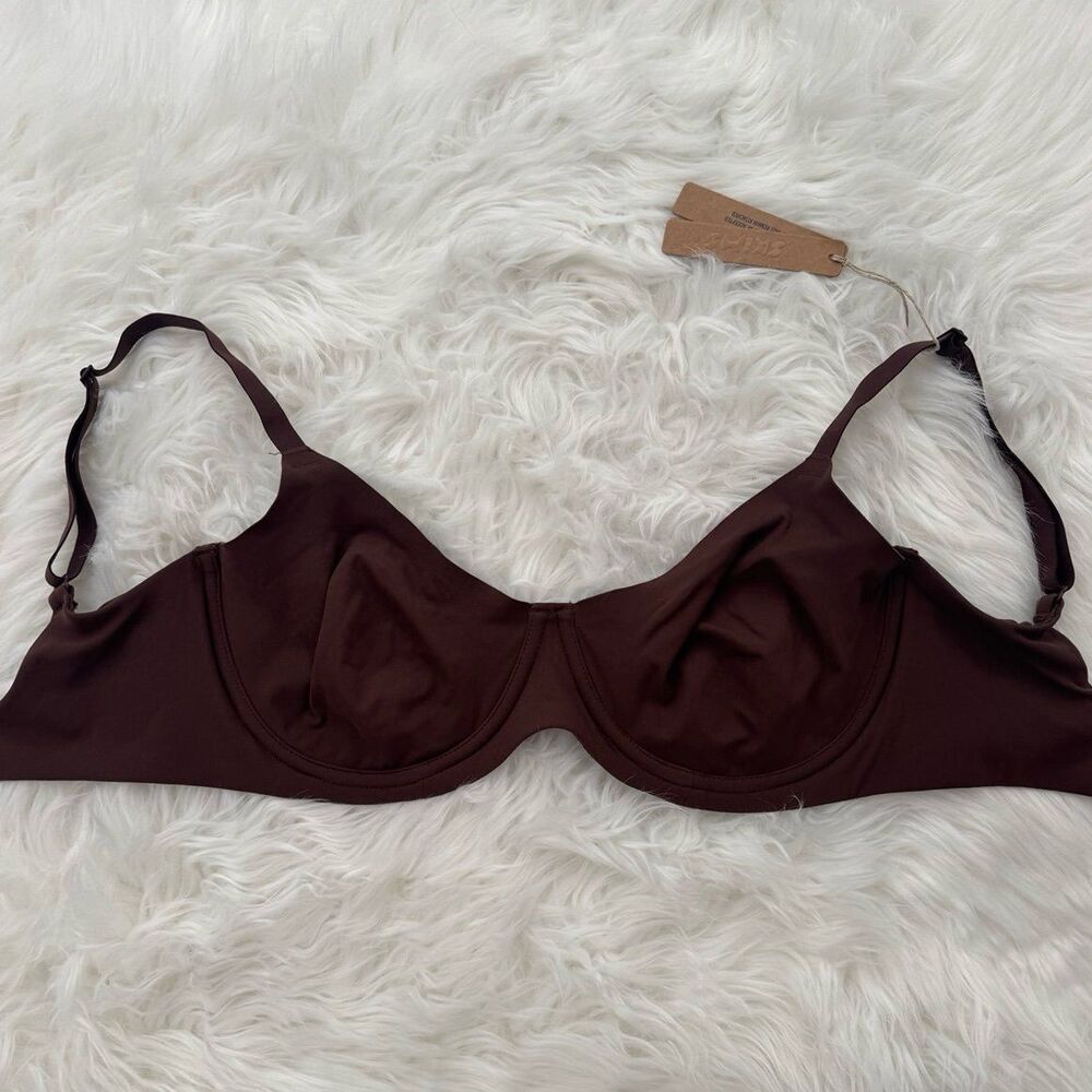 Skims Fits Everybody Unlined Demi Bra Cocoa Size 34DDD